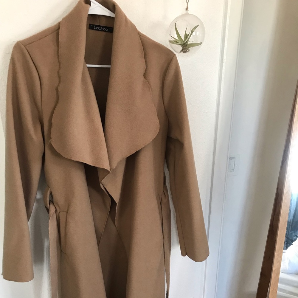 Boohoo Waterfall Coat